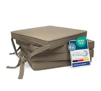 Beautissu Cuscini per sedie Set da 4 unità con Pratico Laccio Comodi