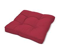 Beautissu Cuscino Lounge da Esterno XLuna - Comoda Seduta 40x40x10cm - per mobili e Arredamento da Giardino - Rosso