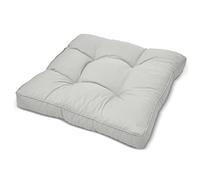 Beautissu Cuscino Lounge da Esterno XLuna - Comoda Seduta 50x50x10cm - mobili e Arredamento da Giardino Grigio Chiaro