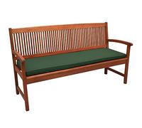 Beautissu Cuscino per panche da Giardino & Balcone Loft BK - Comoda Imbottitura 150x48x5 cm - qualità Oeko-Tex - Verde