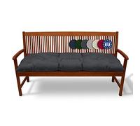Beautissu Cuscino per panche Flair BK ca.100x50x10 cm soffice e Comodo - per panchine da Giardino e dondoli - Grigio