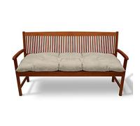 Beautissu Cuscino per panche Flair BK ca.120x50x10 cm soffice e Comodo - per panchine da Giardino e dondoli - Beige