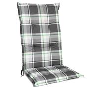 Beautissu Cuscino per Sdraio da Esterno per Sedie da Giardino e Poltrone | 120x50x6cm Verde Menta extra comfort colori resistenti ai raggi UV Cuscini schienale alto imbottitura sedia poltrona Sunny MK