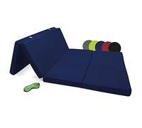 Beautissu Materasso da Campeggio Pieghevole - Materasso Pieghevole Ospiti - Campix 120x195 cm - Soffice Confortevole e Funzionale - Blu - Materasso Traspirante in Microfibra - Lettino da Viaggio