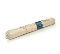 Beautissu Paraspifferi Imbottito per Porte e finestre con Laccio fermaporta | 90x10cm crema con pratica asola fermacorrente blocca spifferi porta salvaspifferi finestra Viento