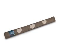 Beautissu Paraspifferi imbottito universale per porte e finestre paravento | L120xP8xA8cm marrone poliestere Hr sottoporta isolante contro il freddo Porta finestra L120xP8xA8 paraspiffero battuta Tuuli