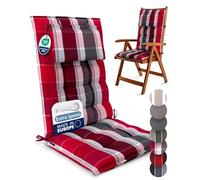 Beautissu Premium Cuscino Schienale Alto con Poggiatesta Sedia Giardino