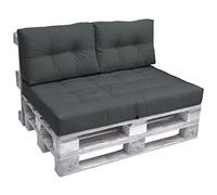 Beautissu Set cuscino per pallet per esterni con cuscini per schienale
