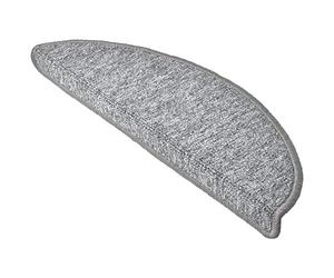 Beautissu Set da 15 tappetini gradini scale ProStair - 55x15cm - passatoie gradini e scalini singoli - grigio chiaro