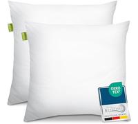 Beautissu Set da 2 Cuscino Microfibra 80x80cm Traspirante e Anallergico - Guanciale Trapuntato 800g di Imbottitura in Microfibra Soffice e Comodo - Cuscino Letto Singolo o Matrimoniale - BeauNuit UK