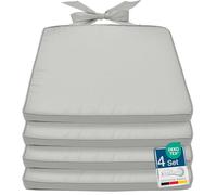 Beautissu Set da 4 cuscini sedie esterno con laccio sfoderabili giardino