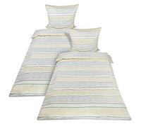 Beautissu Set di 2 Copripiumino in flanella 100% cotone Biancheria Federa | 155x220 beige con Cuscino 80x80 cerniera caldo copriletto invernale Letto Singolo dotato pezzi Viola