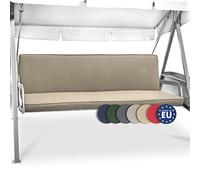Beautissu Set di 2 cuscini per dondoli e altalene da giardino e balcone | 180x50cm beige per la seduta e lo schienale dondolo lavabile con cerniera posti cuscino altalena Loft HS
