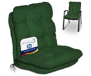 Beautissu Set di 2 Cuscini per sedie da Giardino Interni ed Esterni ideale