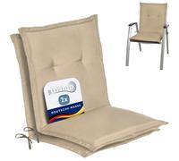 Beautissu Set di 2 Cuscini per Sedie da Giardino morbidi per Interni comoda