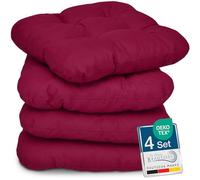 Beautissu Set di 4 Cuscini da Sedia di Seduta per sedie di Casa e Giardino