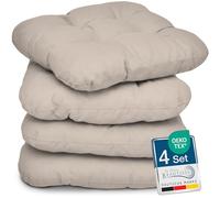 Beautissu set di 4 cuscini da sedia per casa e giardino imbottitura