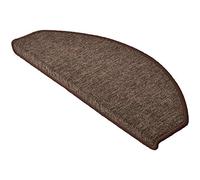 Beautissu Tappeti per Scale Coprigradini ProStair 65x24cm - Set da 15 passatoie Singole per gradini - Tappetino Antiscivolo e Fonoassorbente con Retro Adesivo - Sicuro ed Elegante - Marroncino