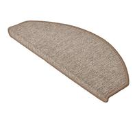Beautissu Tappeti per Scale Coprigradini ProStair 65x24cm - Set da 15 passatoie Singole per gradini - Tappetino Antiscivolo e Fonoassorbente con Retro Adesivo - Sicuro ed Elegante - Sabbia