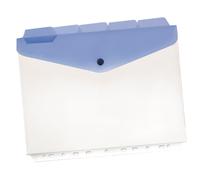 BEAUTONE - D064003 - Buste a foratura universale con bottone e separatori - A4 - trasparente - Beautone - conf. 5 pezzi - 80544 - Conf. da 1 Pz. - D064003