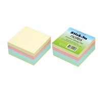 Beautone Premium Message Pad Stick On Notes Pastel Cube 76mmx76mm 4 colori