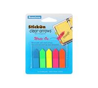Beautone Stick On Cancella Frecce Bandiere 125 Fogli 12mmx45mm Confezione Da 5 A
