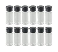 BEAUTRIO Barattoli for spezie in plastica trasparente da 12 pezzi da 100 ml - Bottiglie for conservare condimenti for sale, pepe
