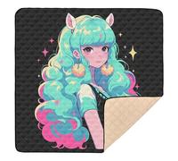 Beauty Alpaca - Tappetino grande e robusto per bambini e attività per interni ed esterni, accogliente, traspirante, tappetino per gattonare per neonati e neonati, 127 x 127 cm