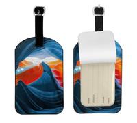 Beauty Antelope Canyon - Etichette in pelle per bagagli e borse da viaggio Neast, per uomini e donne, 1 confezione