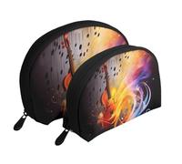 Beauty Antelope Canyon - Set di 2 trousse da viaggio con cerniera, per cosmetici, Musica astratta, Taglia unica