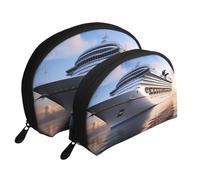 Beauty Antelope Canyon - Set di 2 trousse da viaggio con cerniera, per cosmetici, Navi da Crociera, Taglia unica