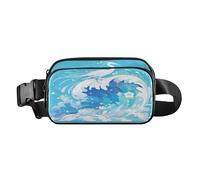 Beauty Bird - Marsupio alla moda per donne, uomini, adolescenti, con piccola cerniera, con tracolla regolabile, per shopping, sport, lavoro, colore blu, taglia unica, Beauty Bird Blu, 1 size
