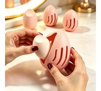 Beauty Blender - Custodia per spugnette da trucco, ventilata, ad asciugatura rapida, in silicone traspirante, portatile, riutilizzabile, con apertura laterale, organizer da viaggio per spugne di
