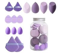 Beauty-Blender Jar | Spugnette morbide per la bellezza | Set di spugne per il trucco | Spugna per il trucco per liquidi | Spugna portatile per correttore, strumenti per il trucco del viso per