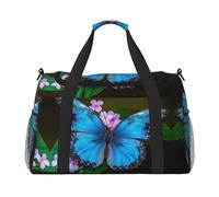 Beauty Butterfly Print - Borsone sportivo da donna, da viaggio, da uomo, piccolo, medio, per weekend, per la notte, per lo sport e la palestra