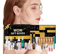 Beauty Calendario 'Avvento 2024 | Calendario 'Avvento 24 giorni per la cura della pelle idratante | Set make up Christmas conto alla rovescia - rossetto ombretto cosmetici per il viso per