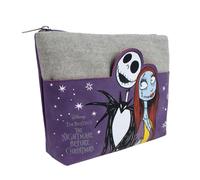 Nightmare Before Christmas Make Up Bag Jack & Sally Purple