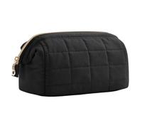 Beauty case - Borsa da viaggio per trucchi portatile, imbottita, per donne, grande capacità, multiuso, organizer per cosmetici, nero, Consulte la descripción, Vedere la descrizione