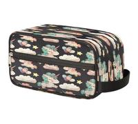 Beauty case carino con unicorni per donne, uomini, bambini, ragazze, ragazzi, con stampa di unicorni, borsa da viaggio per articoli da toeletta per cosmetici, organizer da doccia, Colore, Taglia