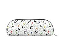 Beauty case classico con stampa a pelle di serpente per donne, borsa per trucchi da viaggio, astuccio per articoli da toeletta e matite, Strisce di personaggi, One Size