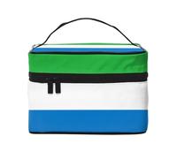 Beauty case con bandiera della Sierra Leone (22,9 x 16,5 x 15,7 cm), organizer di bellezza di grande capacità