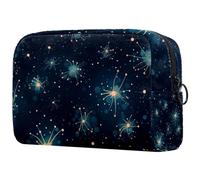 Beauty case con cerniera Cancro segno zodiacale bel modello carino astuccio per trucco impermeabile borsa cosmetica regalo di compleanno per donne ragazze, Multi, 18.5x7.5x13cm/7.3x3x5.1in, Art Deco