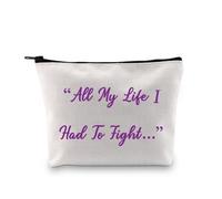 Beauty case con citazione "All My Life I Had to Fight Sofia", regalo per amanti del cinema, colore: viola, Tutta la mia vita