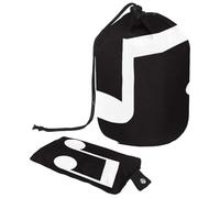Beauty case con coulisse, una grande nota musicale su sfondo nero a forma di botte, borsa per cosmetici, organizer da viaggio + piccola borsa, Multi, 9.9x6.9in/25.2x17.6cm;6x3.5in/15.2x8.8cm, Beauty