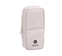 Beauty case con organizer verticale, beige., S | Valigetta per cosmetici con diversi scomparti e scomparti per pennelli da viaggio e cosmetici