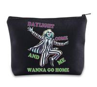 Beauty case con scritta "Daylight Come and Me Wanna Go Home", idea regalo con cerniera, Daylight Regno Unito