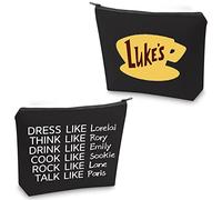 Beauty case con scritta "Dress Like Lorelai" Think Like Rory - Trousse per i fan di Gilmore, idea regalo, Bl Lorelai