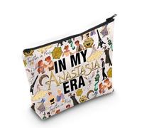 Beauty case con scritta "Princess Movie Broadway", regalo per amanti della musica in My AnastaEra, Borsa Anasta Eu, Borsa cosmetica con stampa