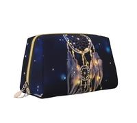 Beauty case con stampa acchiappasogni, portatile, versatile, borsa per cosmetici di grande capacità, per donne, bianco, Taglia unica, Beauty case