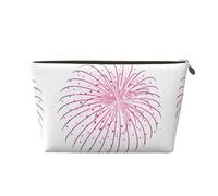 Beauty case con stampa di fuochi d'artificio, borsa da viaggio, organizer per trucchi, borsa impermeabile per donne e ragazze, Oro, Taglia unica, Beauty Case
